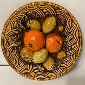 Retro Vintage INARCO Japan 3D Fruit Wall Hanging Decor